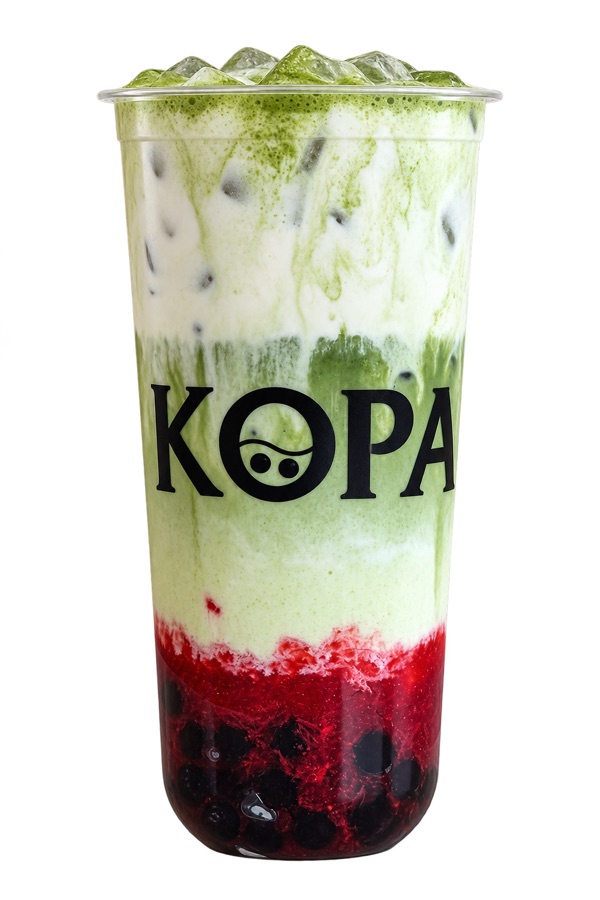 Pink Foam Strawberry Matcha
