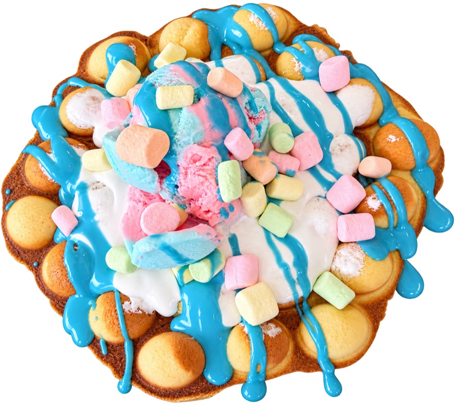 Cotton Candy Cloud bubble waffle